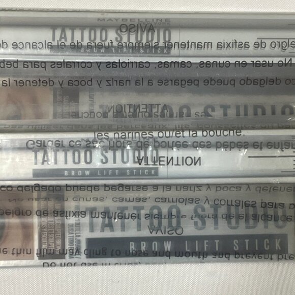 NEW, MAYBELLINE TATTOO STUDIO Brow Lift Stick - Set/Bundle 2 - Picture 4 of 5